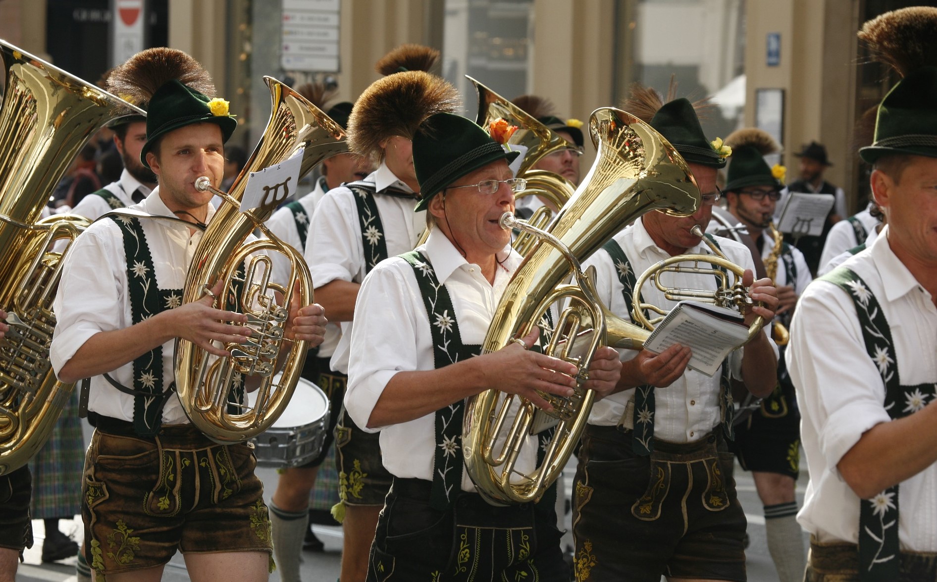 Oktoberfest tuba parade